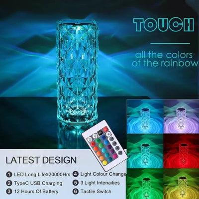 Crystal Diamond Table Lamp