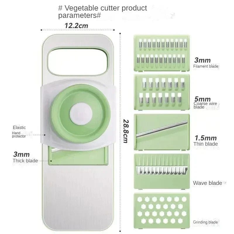 5 IN 1 STAINLESS STEEL MULTIFUNCTIONAL VEGETABLE SLICER CUTTER