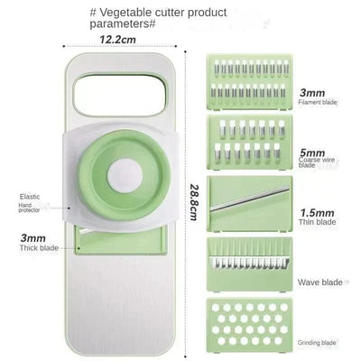 5 IN 1 STAINLESS STEEL MULTIFUNCTIONAL VEGETABLE SLICER CUTTER
