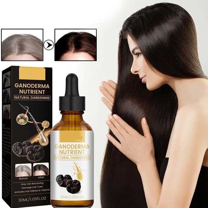 ANTI GREYING HAIR SERUM BLACK GANODERMA LUCIDUM BLACK HAIR SOLUTIONS 30ML
