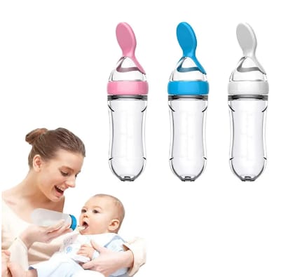 SILICONE BABY SPOON FEEDER