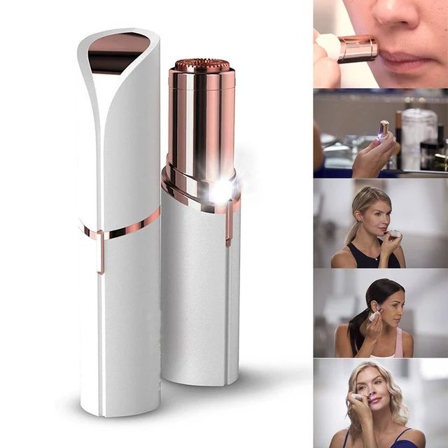 Cell Operated Flawless Women Painless Hair Remover Face Facial Hair Remover