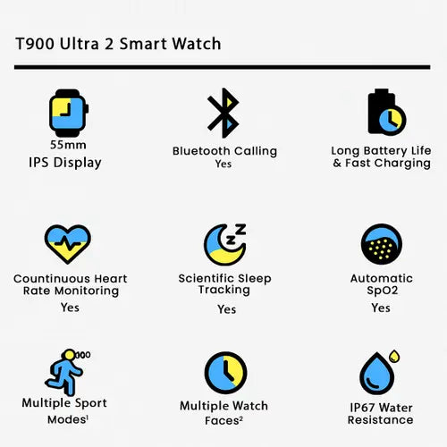 T900 Ultra 2 Smart Watch Series 9