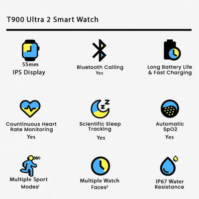 T900 Ultra 2 Smart Watch Series 9